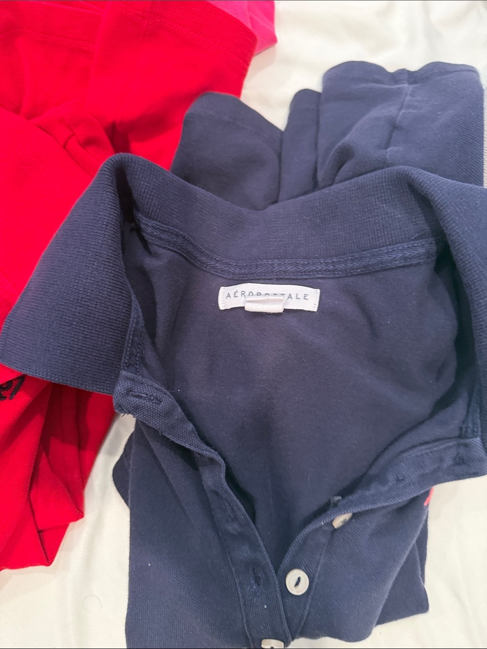 Aeropostale Polo Shirt Lot in Red, Pink, Burgundy, Navy & Black - Picture 7 of 10